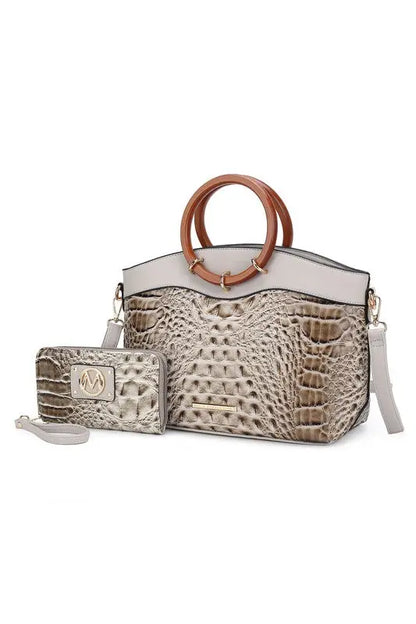 MKF Phoebe Tote with Wristlet Wallet Bag by Mia K MKF Collection by Mia K