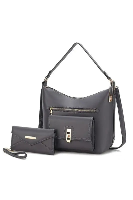 MKF Clara Shoulder Bag with Wristlet Wallet by Mia MKF Collection by Mia K