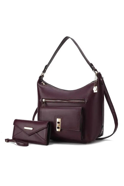 MKF Clara Shoulder Bag with Wristlet Wallet by Mia MKF Collection by Mia K