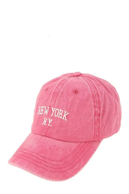 NEW YORK Embroidery Pigment Cap