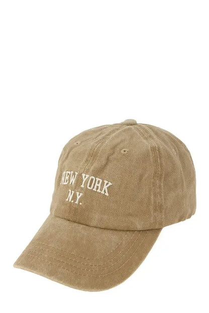 NEW YORK Embroidery Pigment Cap