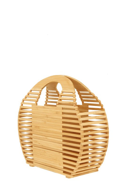 Bamboo Ark Hand Round Shape Bag