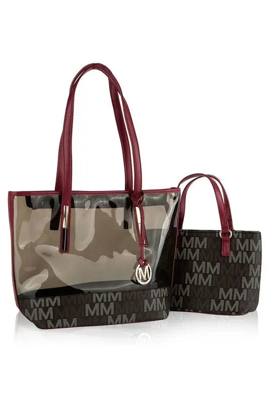 MKF Collection Tayla 2 PC Tote & Mini Bag by Mia K MKF Collection by Mia K