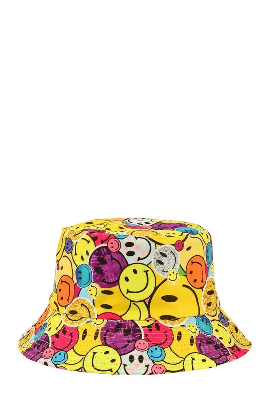 Multi Smiley Face Bucket Hat