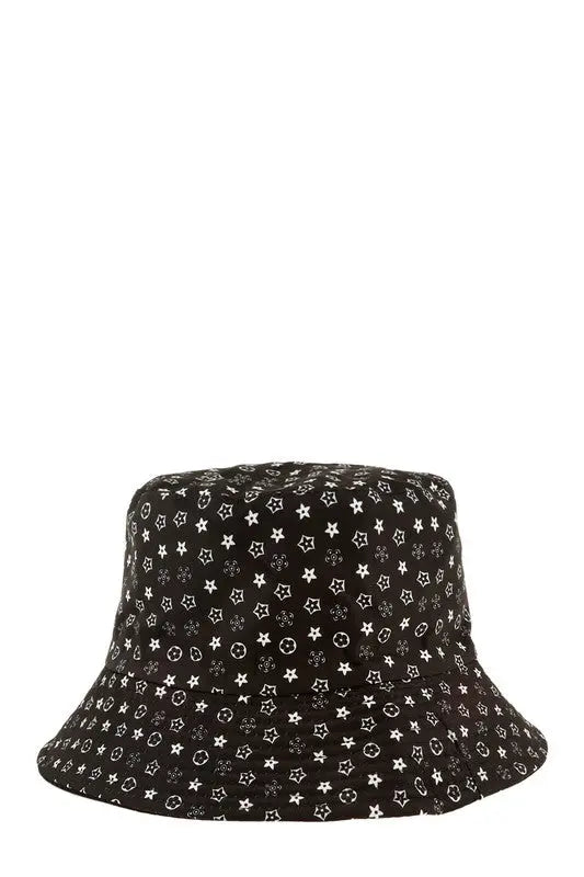 Pattern Print Bucket Hat