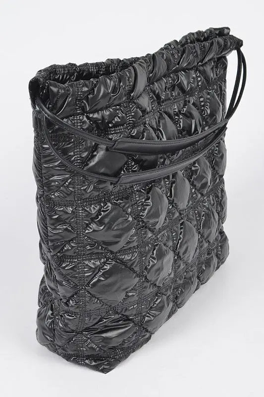 Quilted Bubble Nylon Tote Artini Accessories