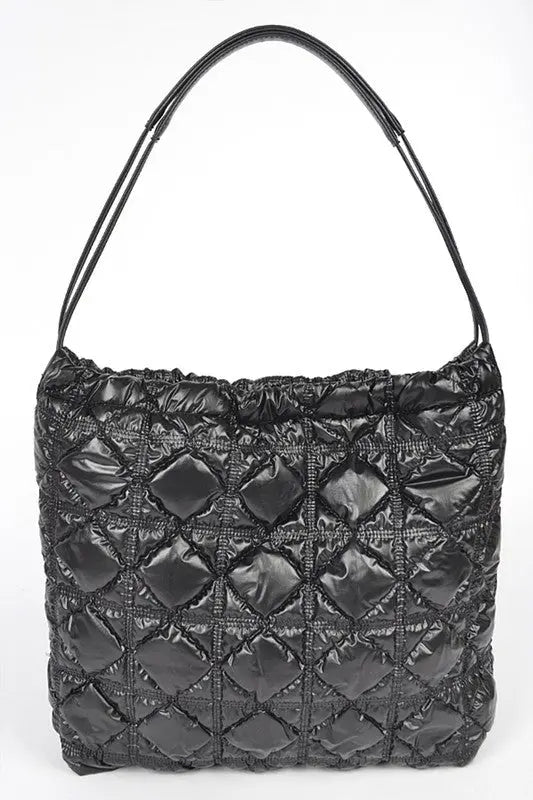 Quilted Bubble Nylon Tote Artini Accessories