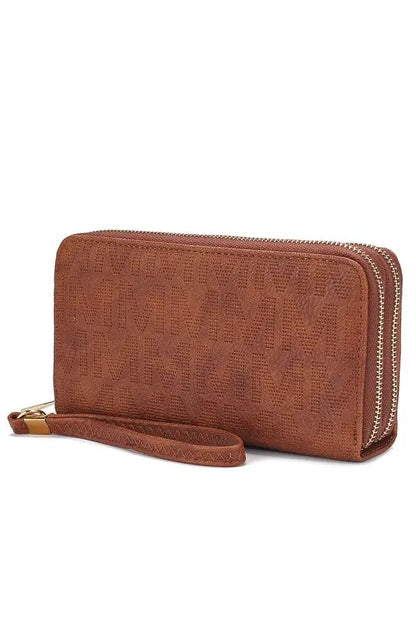 MKF Lisbette Embossed M Signature Wallet by Mia K MKF Collection by Mia K