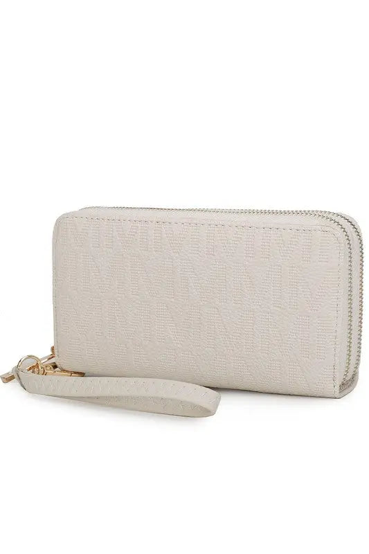 MKF Lisbette Embossed M Signature Wallet by Mia K MKF Collection by Mia K