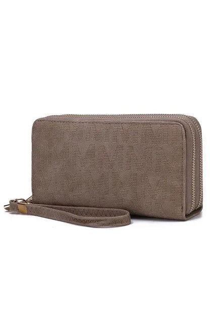 MKF Lisbette Embossed M Signature Wallet by Mia K MKF Collection by Mia K