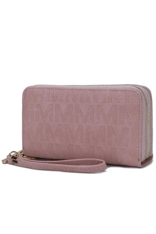 MKF Lisbette Embossed M Signature Wallet by Mia K MKF Collection by Mia K