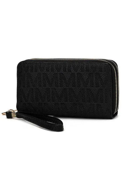 MKF Lisbette Embossed M Signature Wallet by Mia K MKF Collection by Mia K