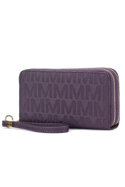 MKF Lisbette Embossed M Signature Wallet by Mia K MKF Collection by Mia K