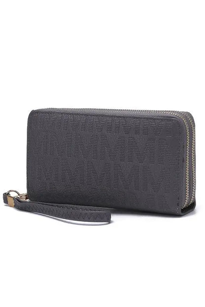 MKF Lisbette Embossed M Signature Wallet by Mia K MKF Collection by Mia K