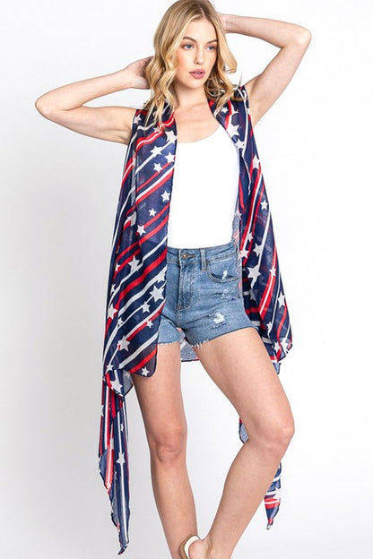 Americana Everyday Flag PrintVest