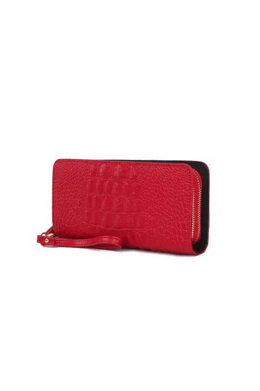 MKF Eve Genuine Leather Wallet by Mia K MKF Collection by Mia K