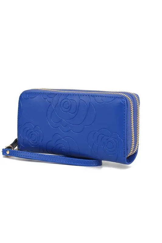 MKF Ellie Genuine Leather Flower Wallet by Mia K MKF Collection by Mia K