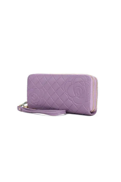 MKF Honey Genuine Leather Embossed Wallet by Mia K MKF Collection by Mia K