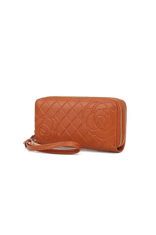 MKF Honey Genuine Leather Embossed Wallet by Mia K MKF Collection by Mia K