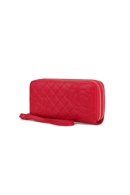 MKF Honey Genuine Leather Embossed Wallet by Mia K MKF Collection by Mia K