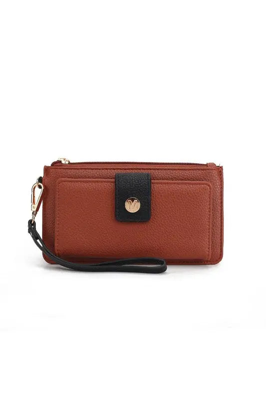 MKF Olympe Vegan Leather Wristlet Wallet by Mia K MKF Collection by Mia K