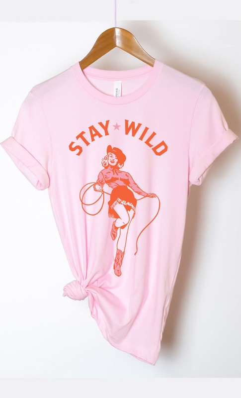 Vintage Stay Wild Cowgirl Graphic Tee PLUS