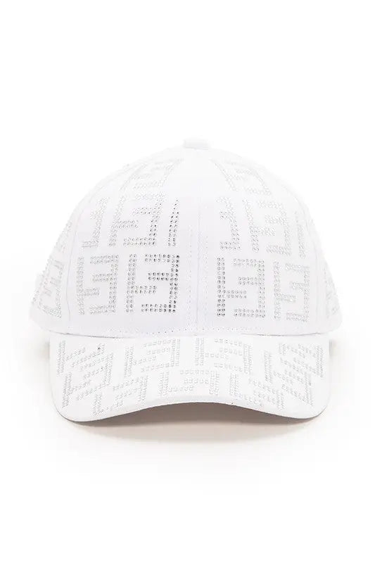 Studded Logo Baseball Cap