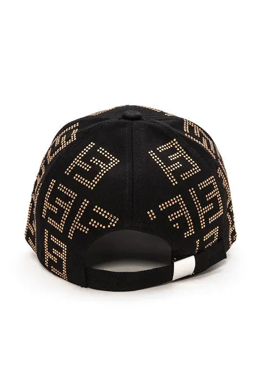 Studded Logo Baseball Cap