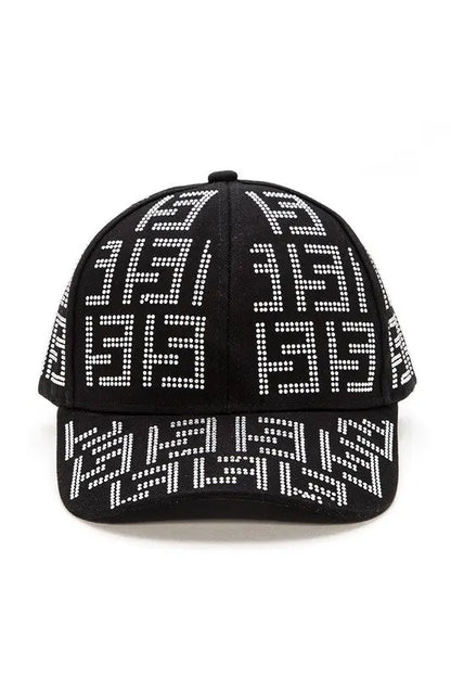 Studded Logo Baseball Cap