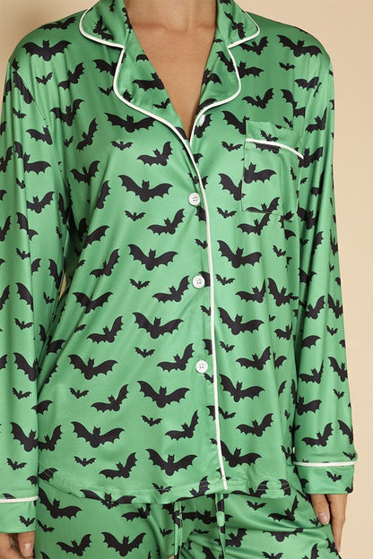 Halloween two piece pajama set