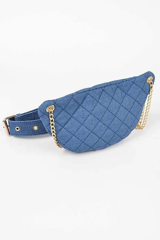 Mix Chain Layered Denim Crossbody Bag Artini Accessories