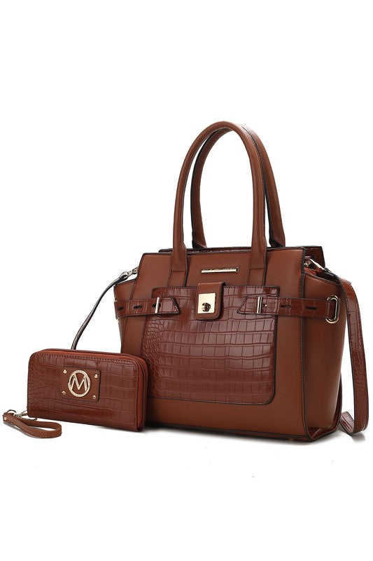 MKF Collection Vegan Leather women's Satchel Bag