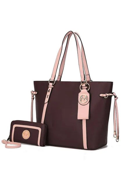 MKF Collection Tote with Wallet & Detachable Set MKF Collection by Mia K