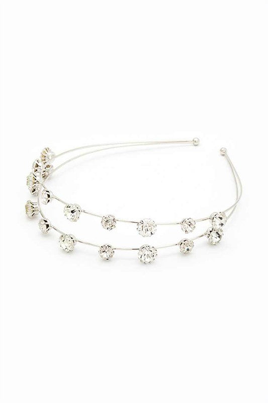 Crystal Iconic Double Row Headband