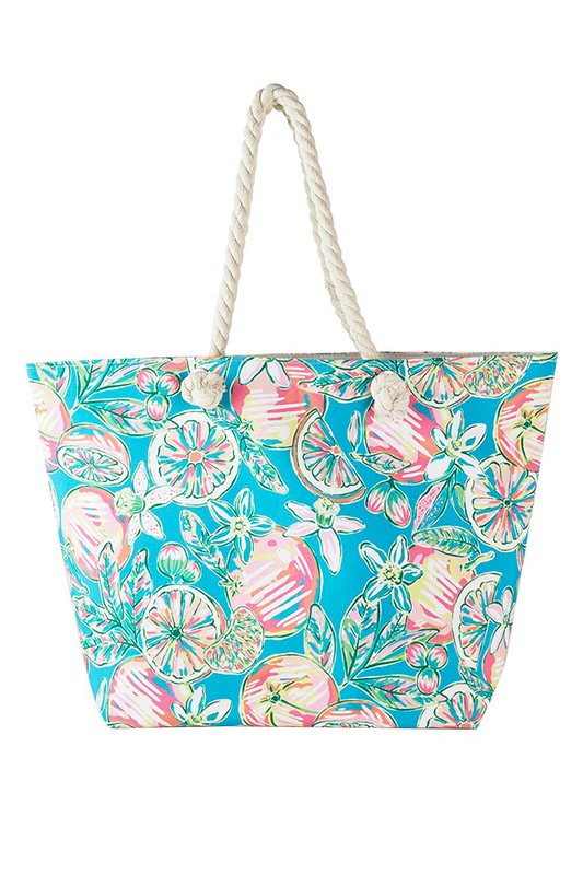 Fun Summer Theme Large Tote Bag