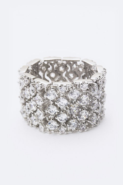 Iconic Cubic Zirconia Designed Ring