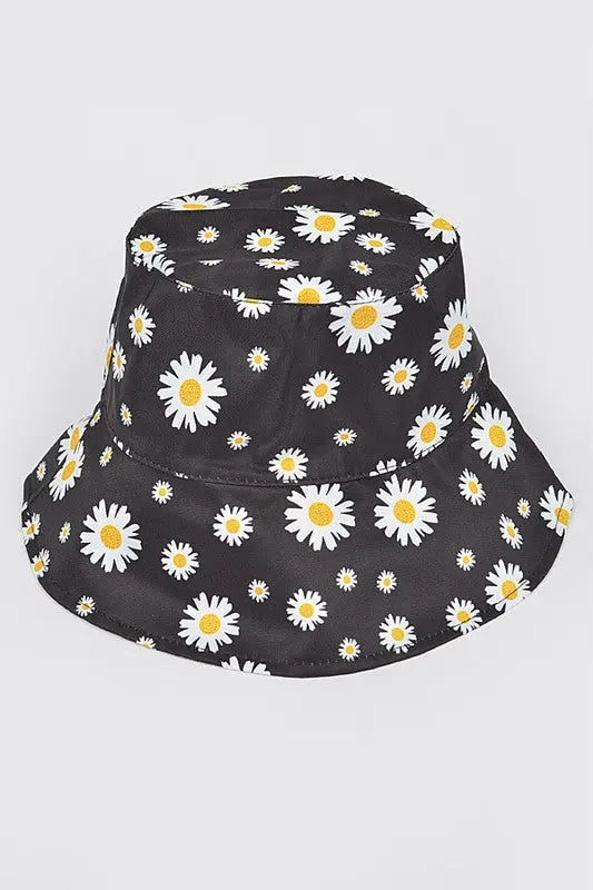 Reversible Daisy Printed Bucket Hat