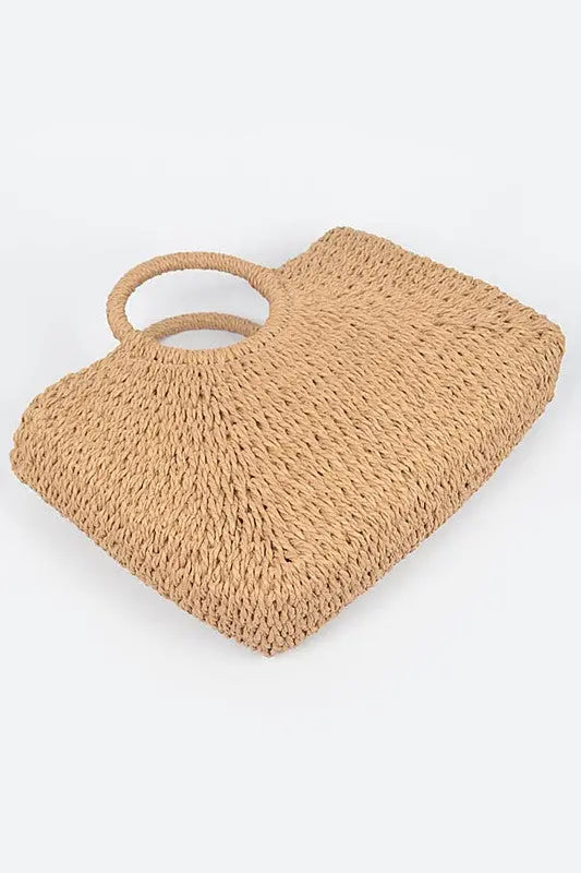 Straw Basket Weaved Summer Tote Artini Accessories