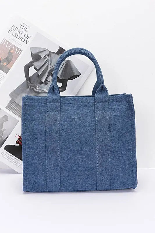 Denim Convertible Small Tote Bag Artini Accessories