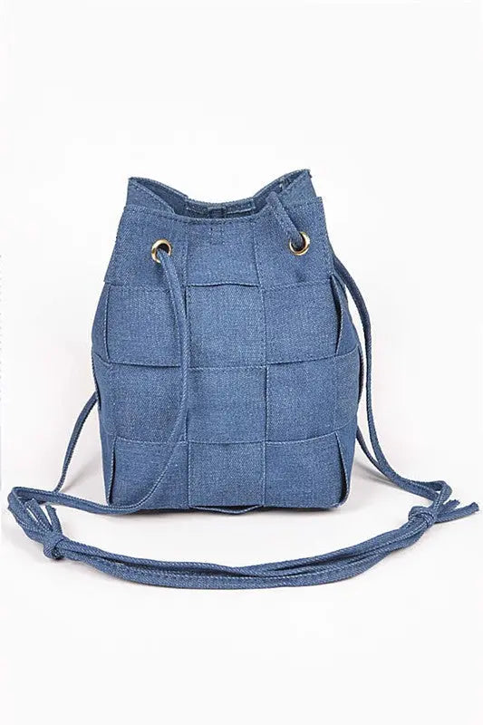 Weaved Denim Crossbody Bag Artini Accessories