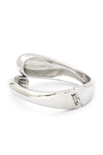 Polished Organic Hinged Bangle