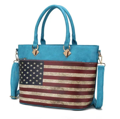 MKF Lilian Women's FLAG Tote Bag by Mia K MKF Collection by Mia K