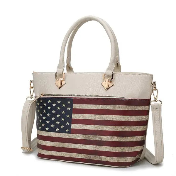 MKF Lilian Women's FLAG Tote Bag by Mia K MKF Collection by Mia K