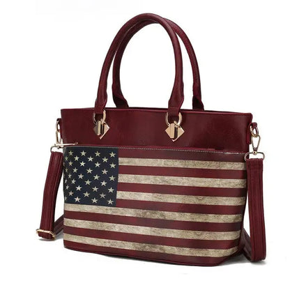 MKF Lilian Women's FLAG Tote Bag by Mia K MKF Collection by Mia K