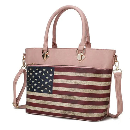 MKF Lilian Women's FLAG Tote Bag by Mia K MKF Collection by Mia K