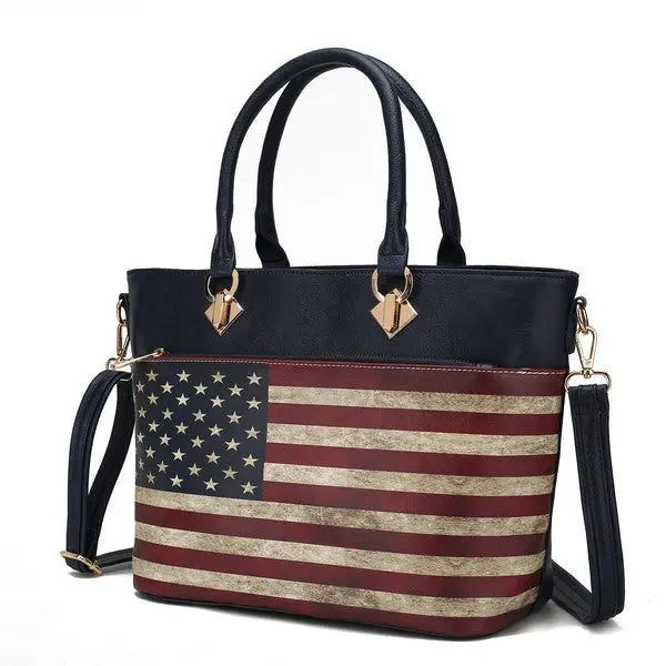 MKF Lilian Women's FLAG Tote Bag by Mia K MKF Collection by Mia K