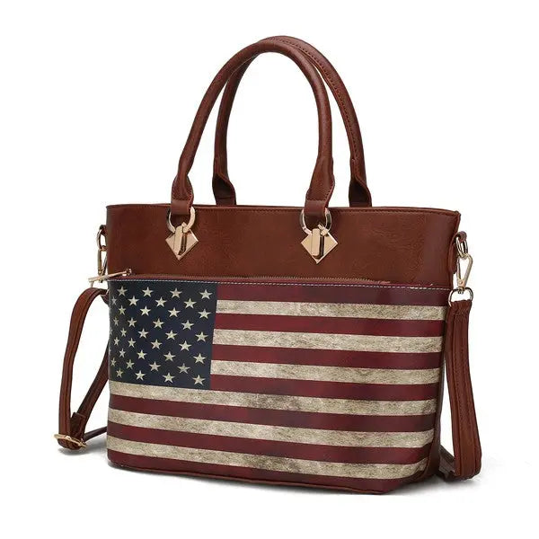 MKF Lilian Women's FLAG Tote Bag by Mia K MKF Collection by Mia K