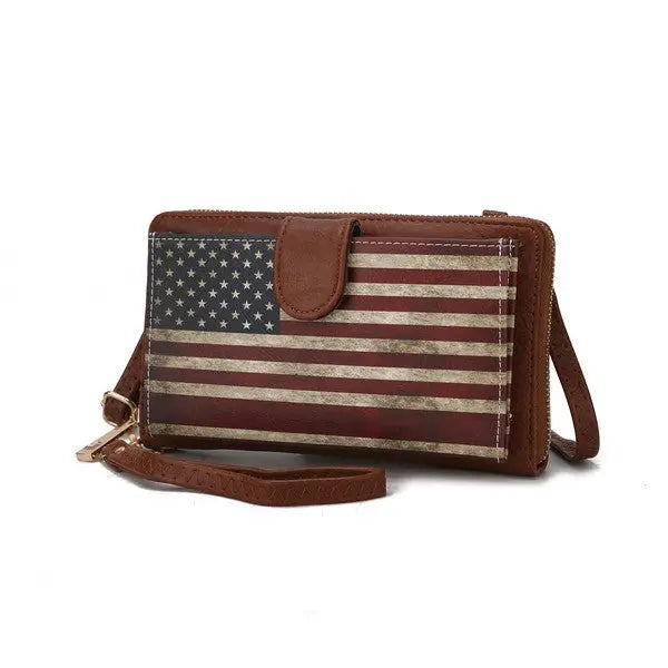 MKF Kiara Wallet FLAG Crossbody Bag by Mia K MKF Collection by Mia K