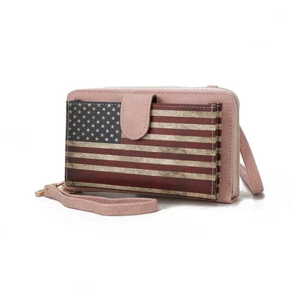 MKF Kiara Wallet FLAG Crossbody Bag by Mia K MKF Collection by Mia K