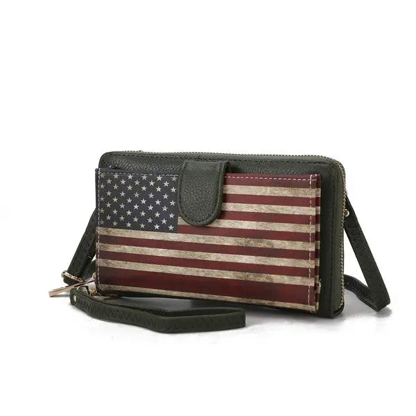 MKF Kiara Wallet FLAG Crossbody Bag by Mia K MKF Collection by Mia K